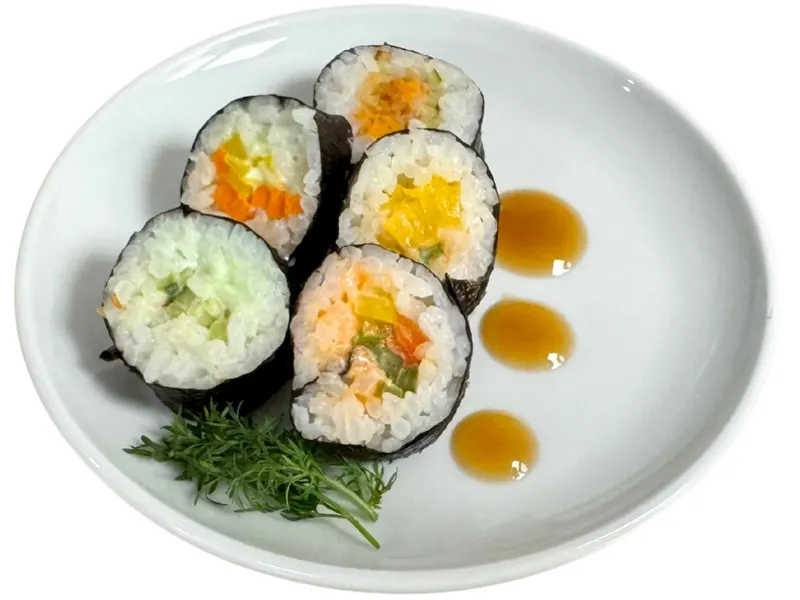 5-er Sushi mit gepickelten Gemüse