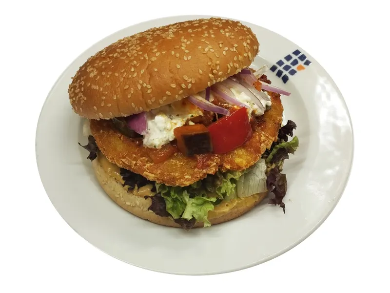Burger mit Riesenrösti,